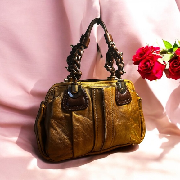 Chloe Handbags - Chloe Bronze Leather Shoulder Bag